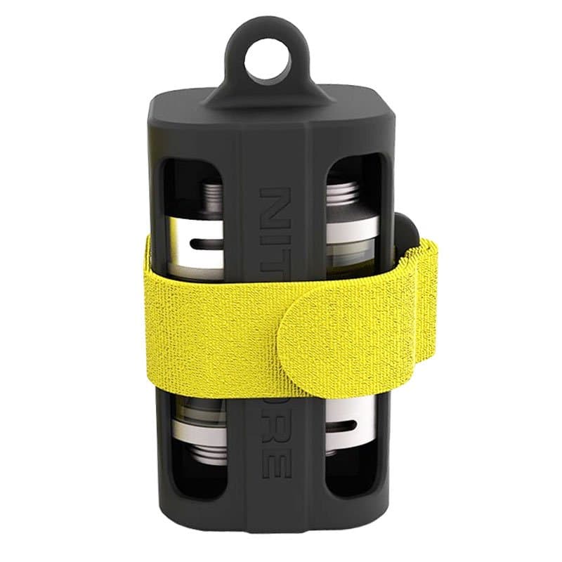 Magasin de batteries NBM40 noir pour 1-4 batteries Li-ion 18650 ou bouteilles pour e-liquide et évaporateurs